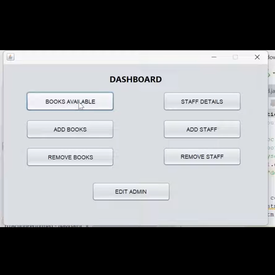 Staff Details Management in Library Management System